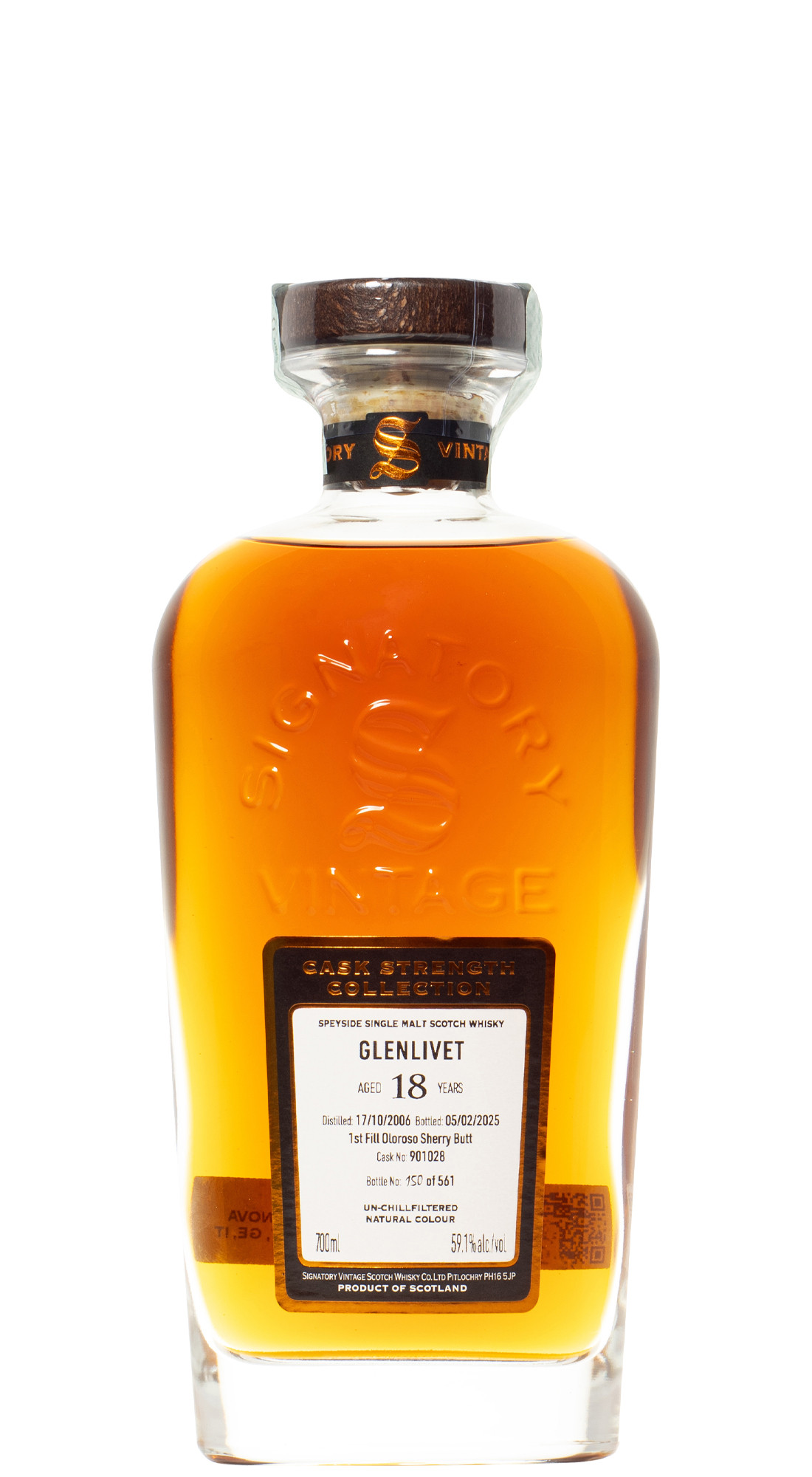 Signatory Glenlivet 2006 19 Y.O. Cask Strength