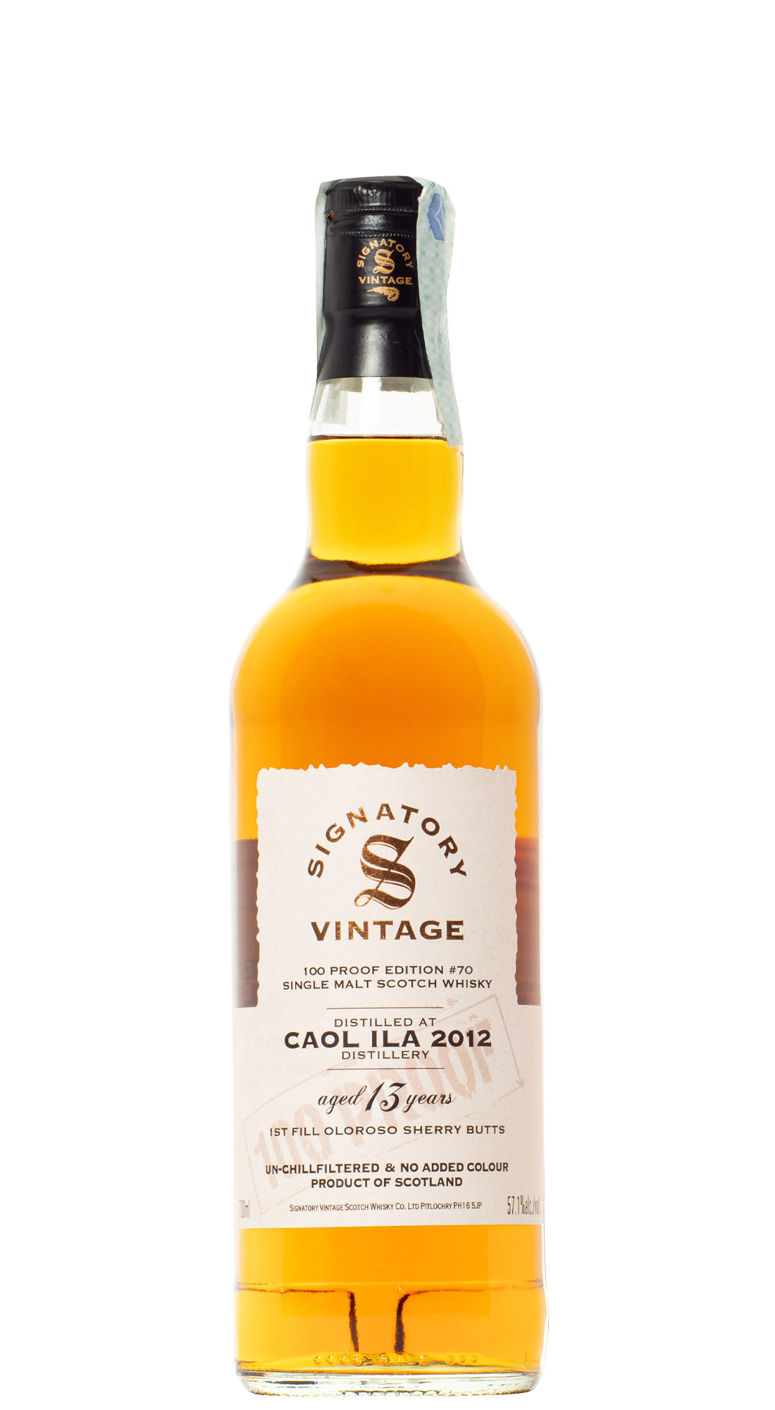 Signatory Caol Ila 2014 9 Y.O. 100% Proof
