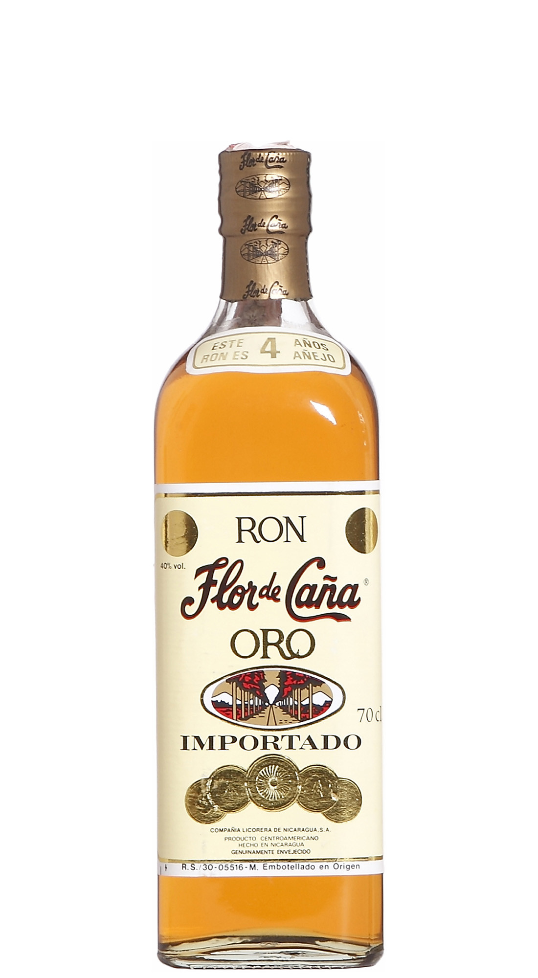 Flor De Cana Oro 4 Y.O. Very Old Label