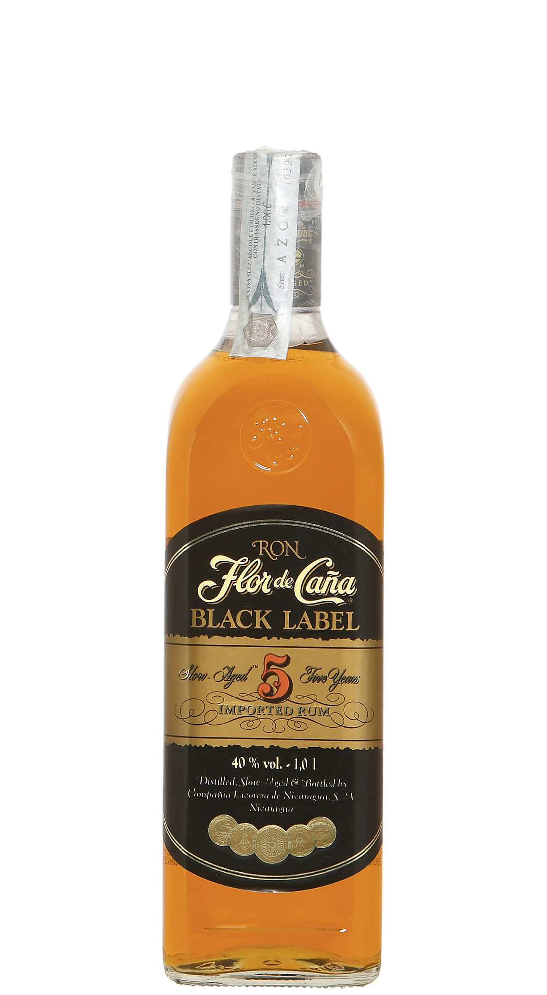 Flor De Cana Black Label Old Pack 1L