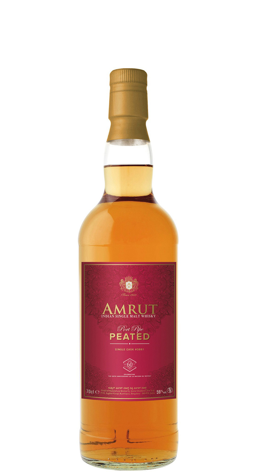 Amrut Port Pipe Peated - 60th Anniversary LMDW