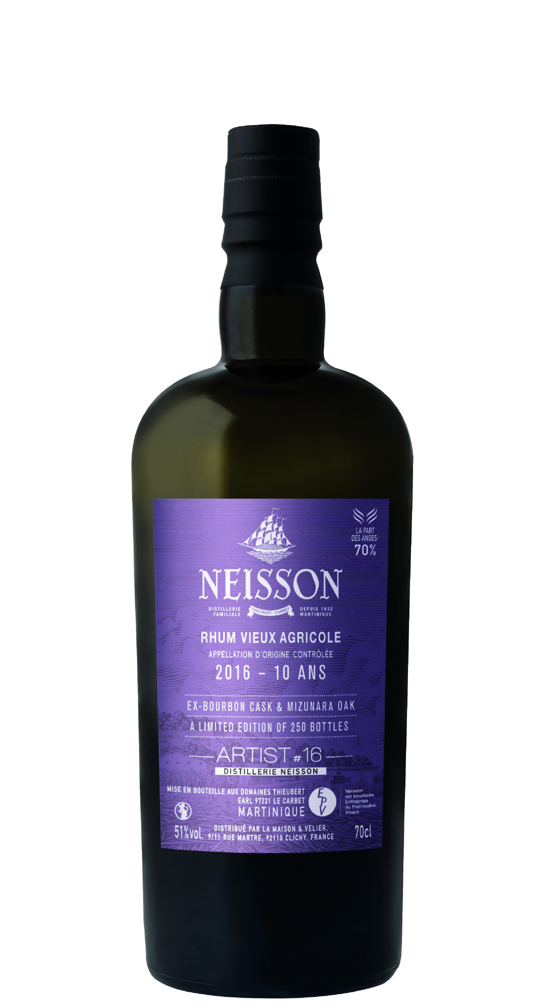 Neisson 2016 10 Y.O. Bourbon & Mizunara Oak Cask Serie Artist No. 16