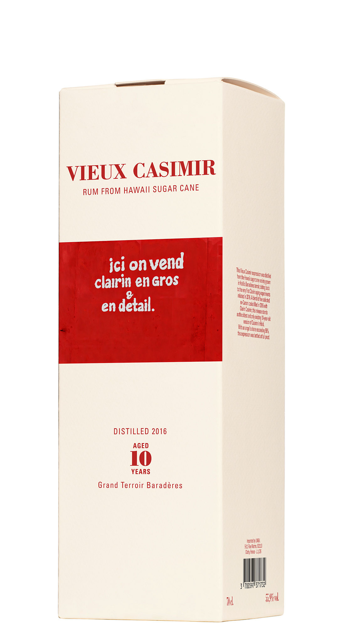 Clairin Vieux Casimir 10 Y.O. 2016 ex-Caroni Cask