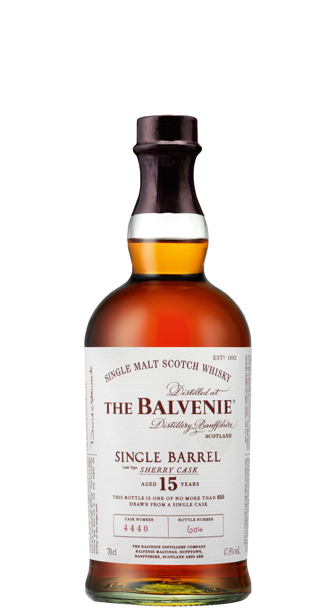 The Balvenie Single Barrel 15 Y.O.