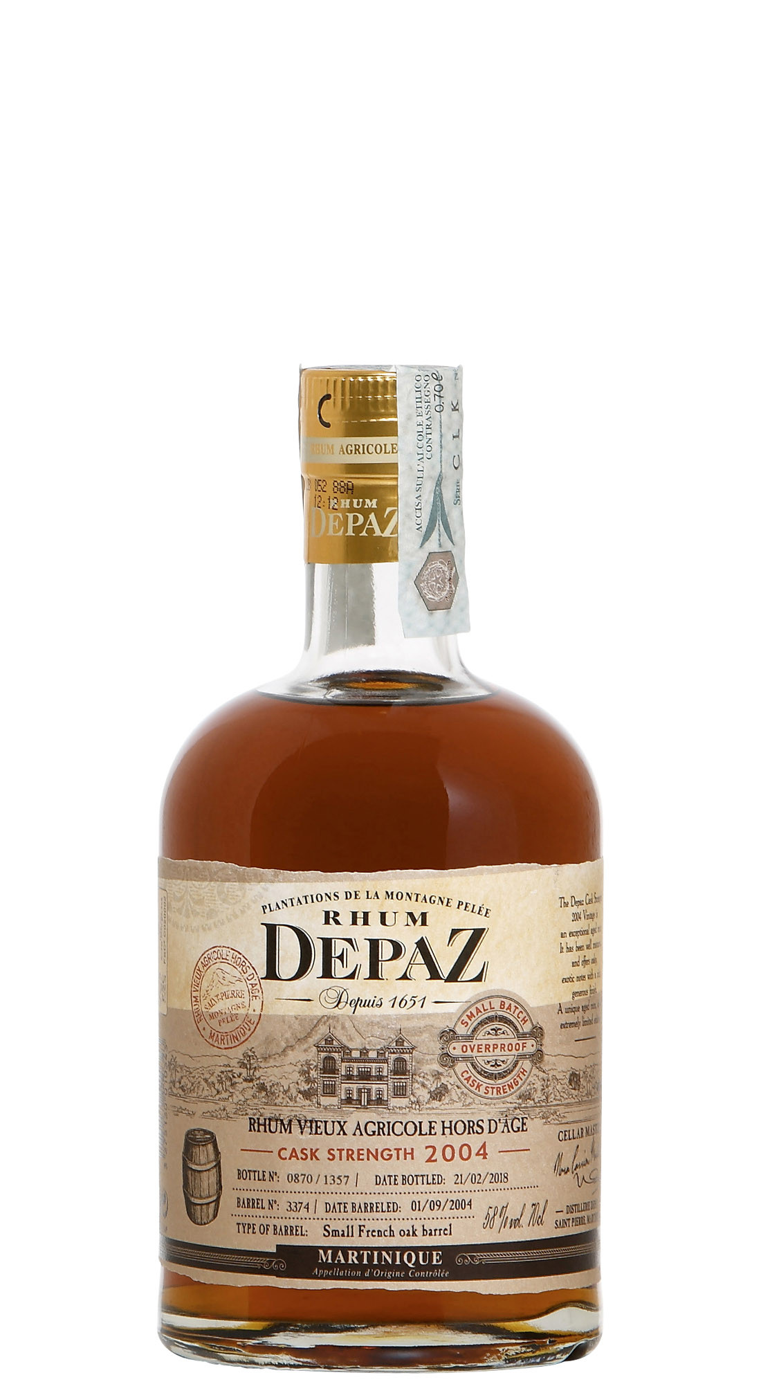 Depaz Cask Brut De Fut 2004