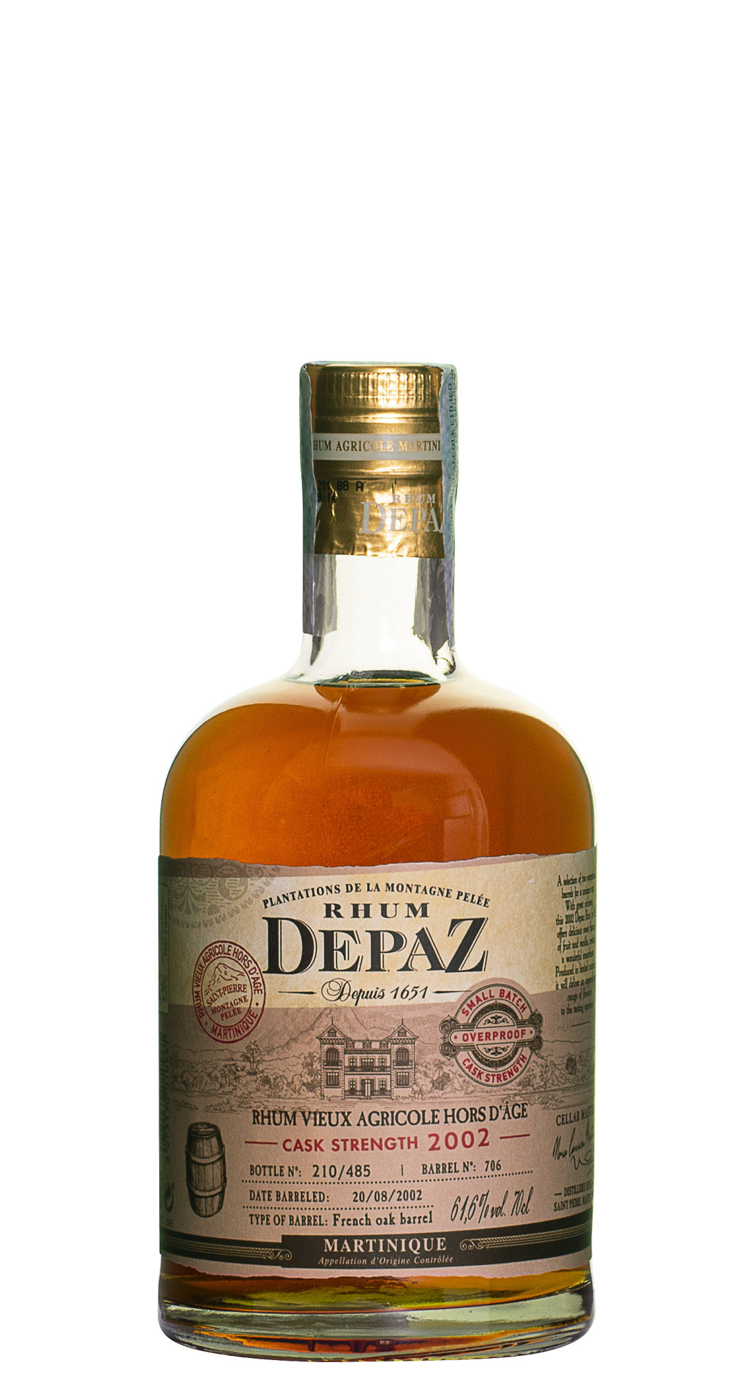 Depaz Cask Strength 2002
