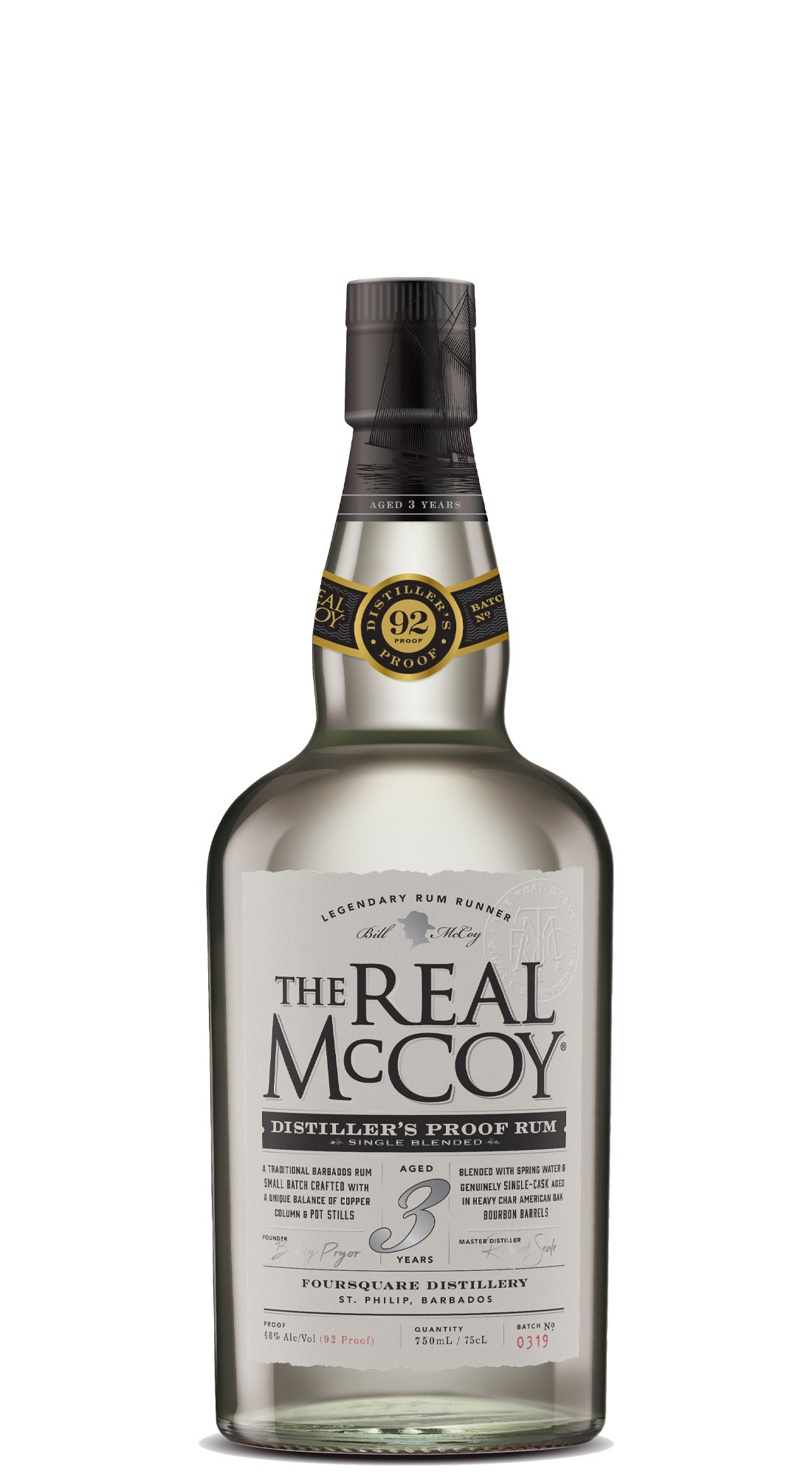 The Real Mccoy 3 Y.O. Distiller's Proof