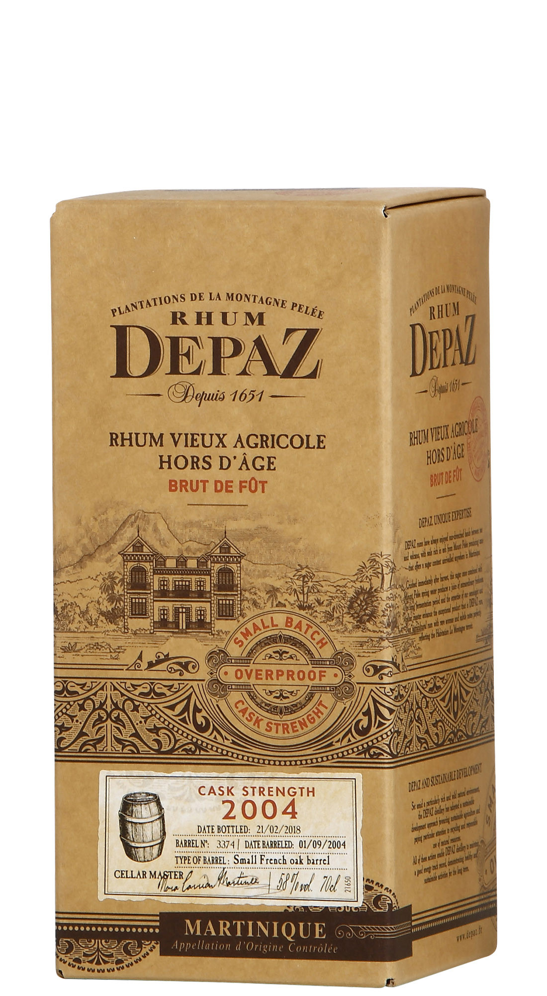 Depaz Cask Brut De Fut 2004