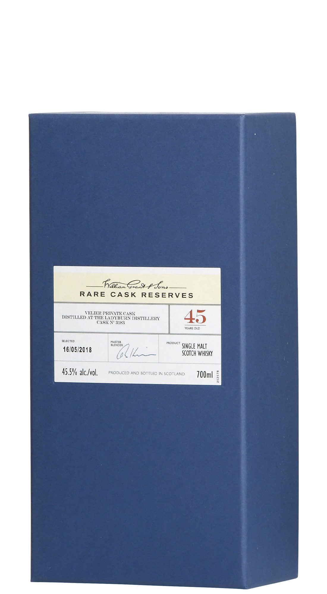 Rare Cask Reserves Velier Ladyburn 45 Y.O. Cask 3183