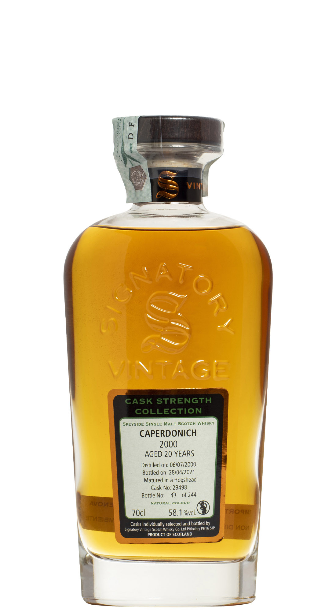 Signatory Caperdonich 2000 20 Years Old Cask Strength