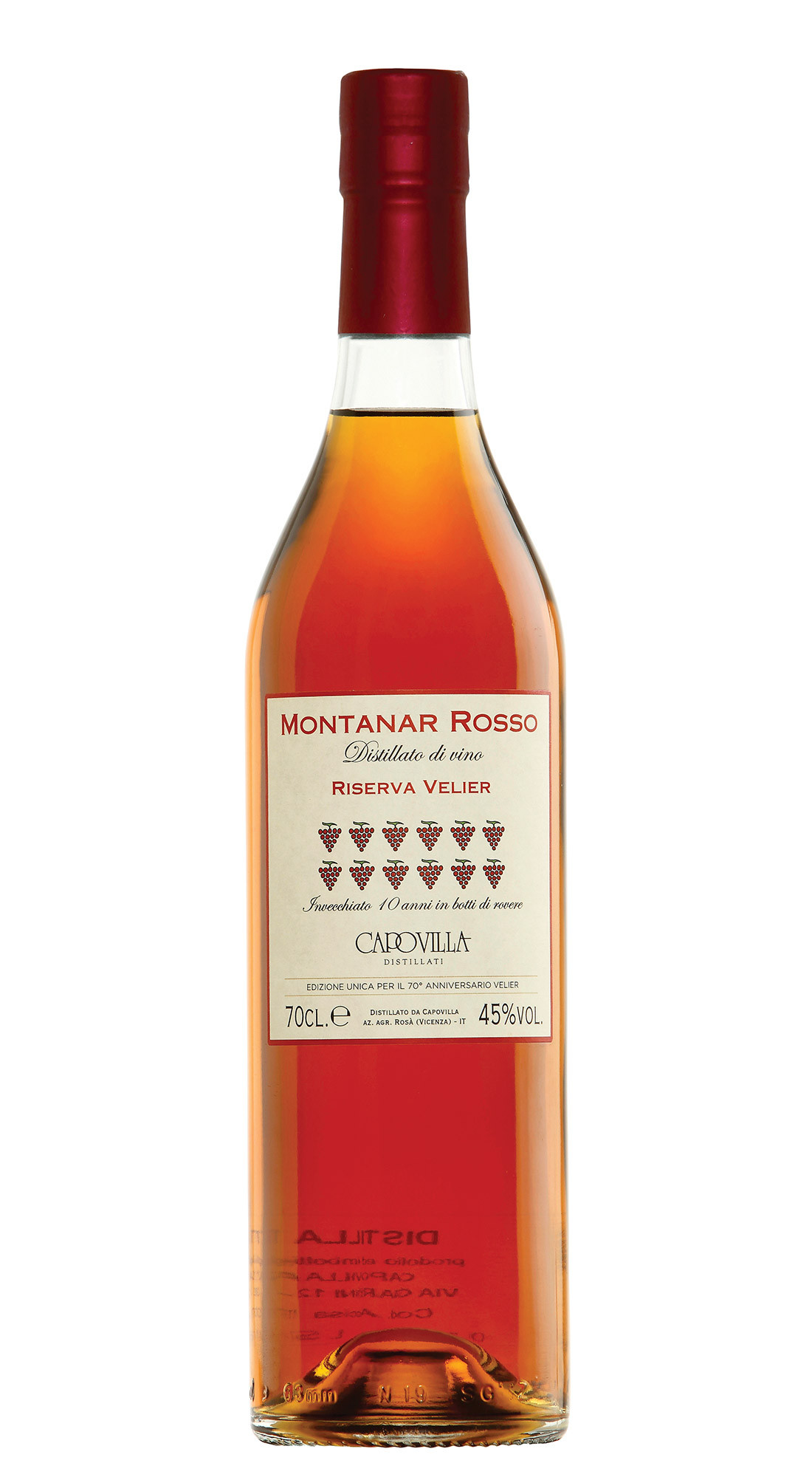 CAPOVILLA MONTANAR ROSSO 70&deg; ANNIVERSARIO