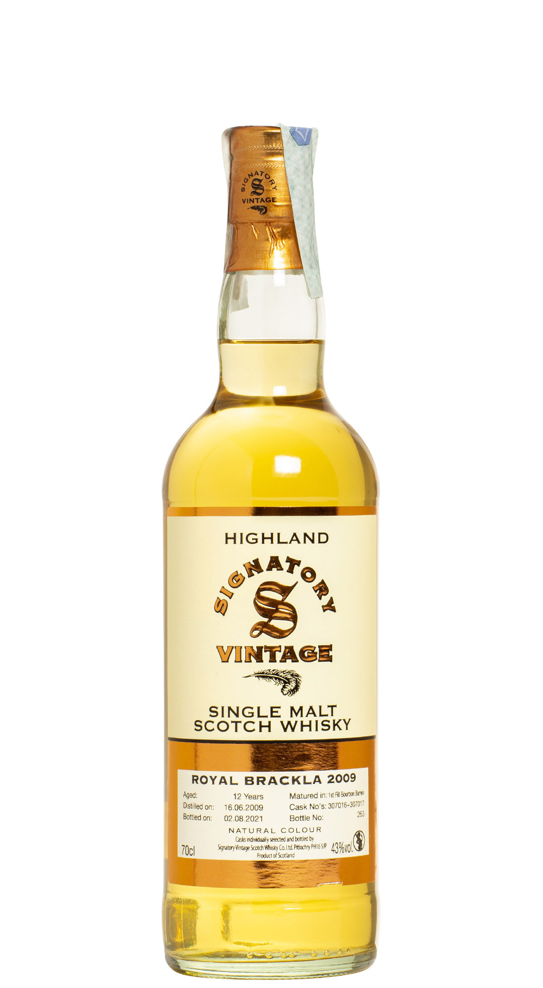 Signatory Royal Brackla 2009 12 Y.O.