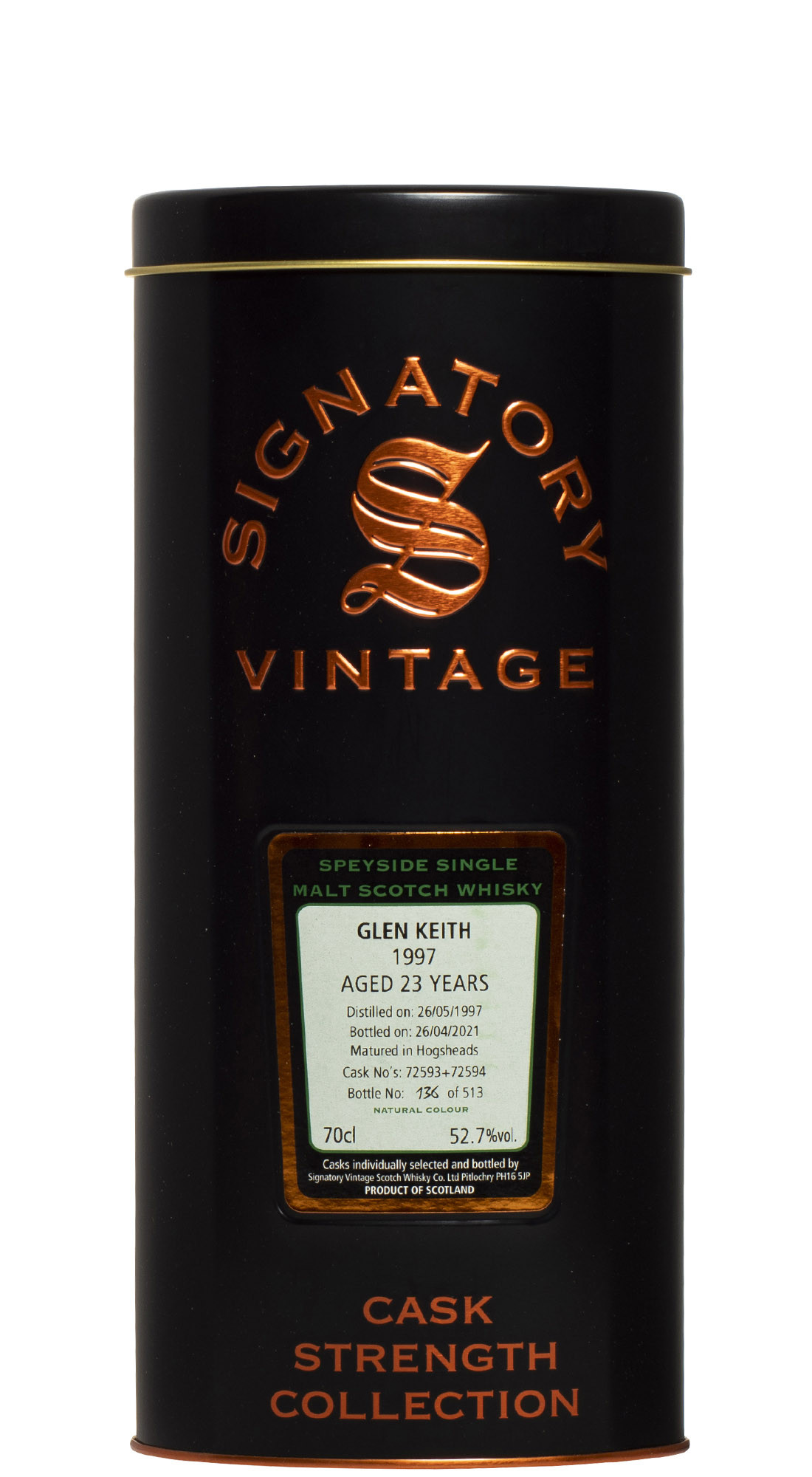 Signatory Glen Keith 1997 23 Y.O.