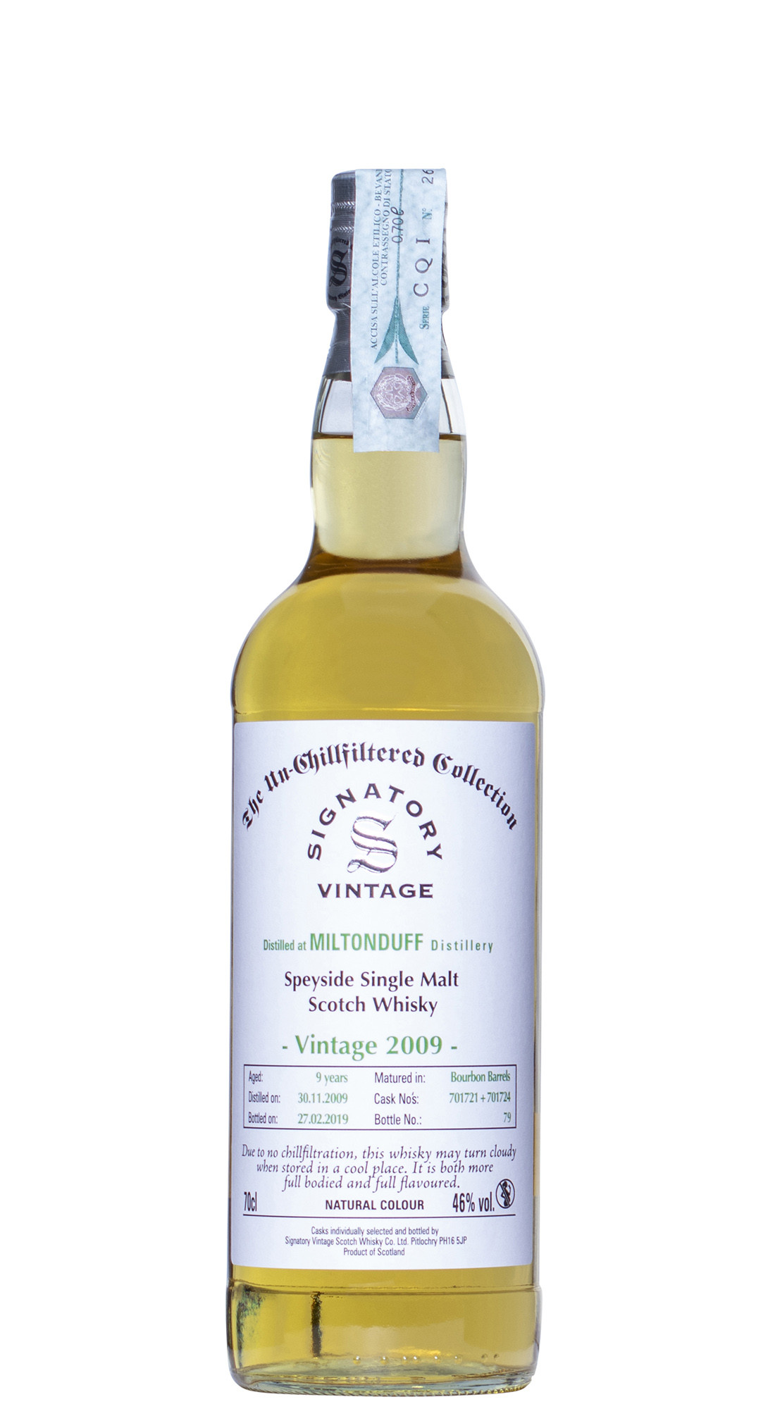 Signatory Miltonduff 2009 12 Y.O.