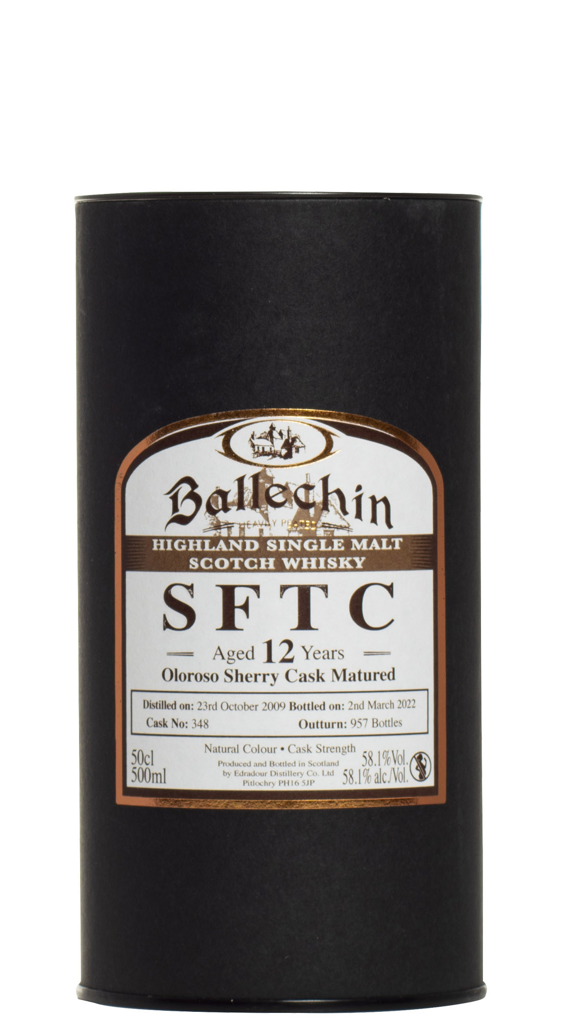 Ballechin 12 Y.O. 2009 SFTC Sherry Matured