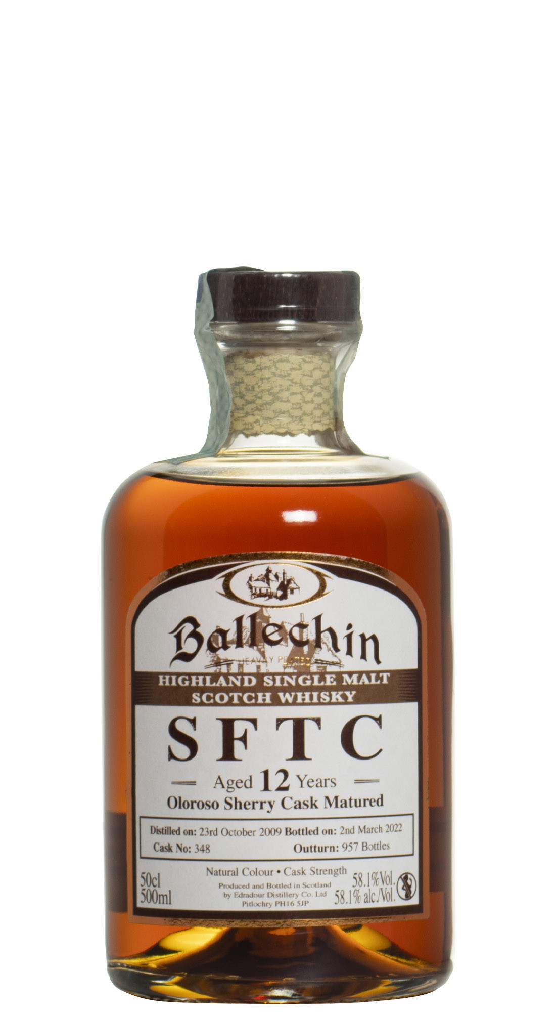 Ballechin 12 Y.O. 2009 SFTC Sherry Matured