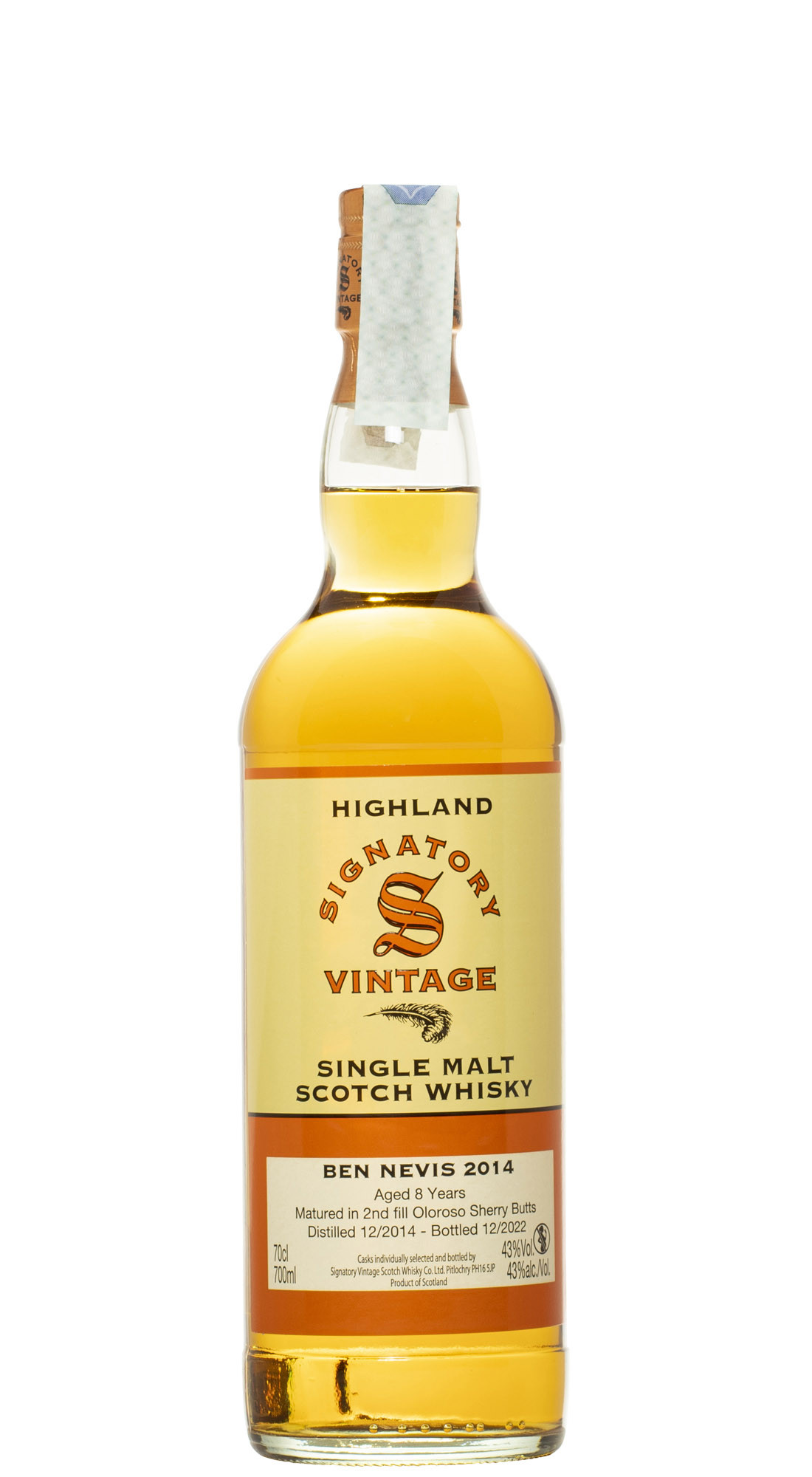 Signatory Ben Nevis 2014 8 Y.O. Vintage