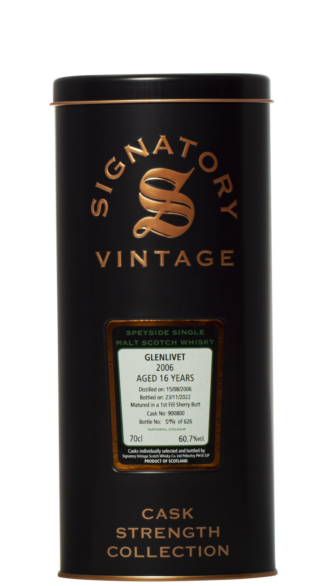 Signatory Glenlivet 2006 16 Y.O.