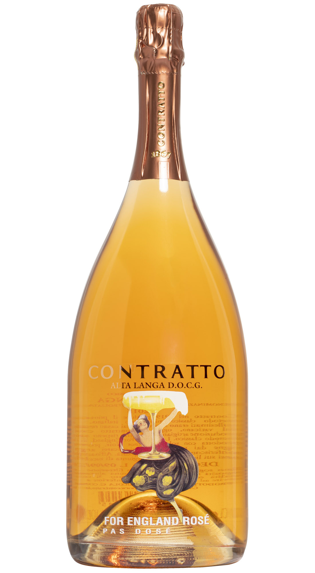 Contratto Alta Langa DOCG For England Rosé Pas Dosé 2016 Magnum