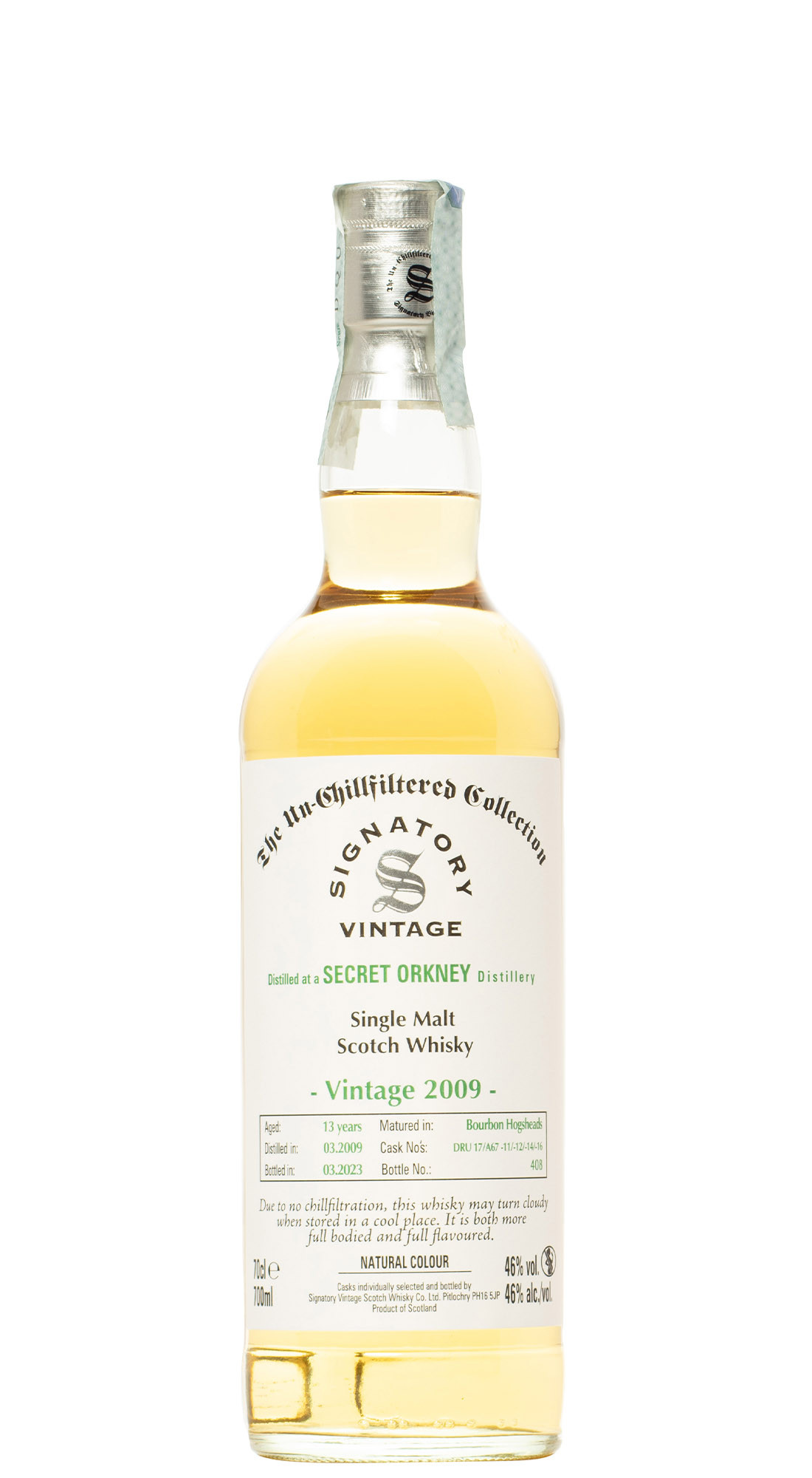 Signatory Secret Orkney Distillery 2009 14 Y.O. Un-chillfiltered