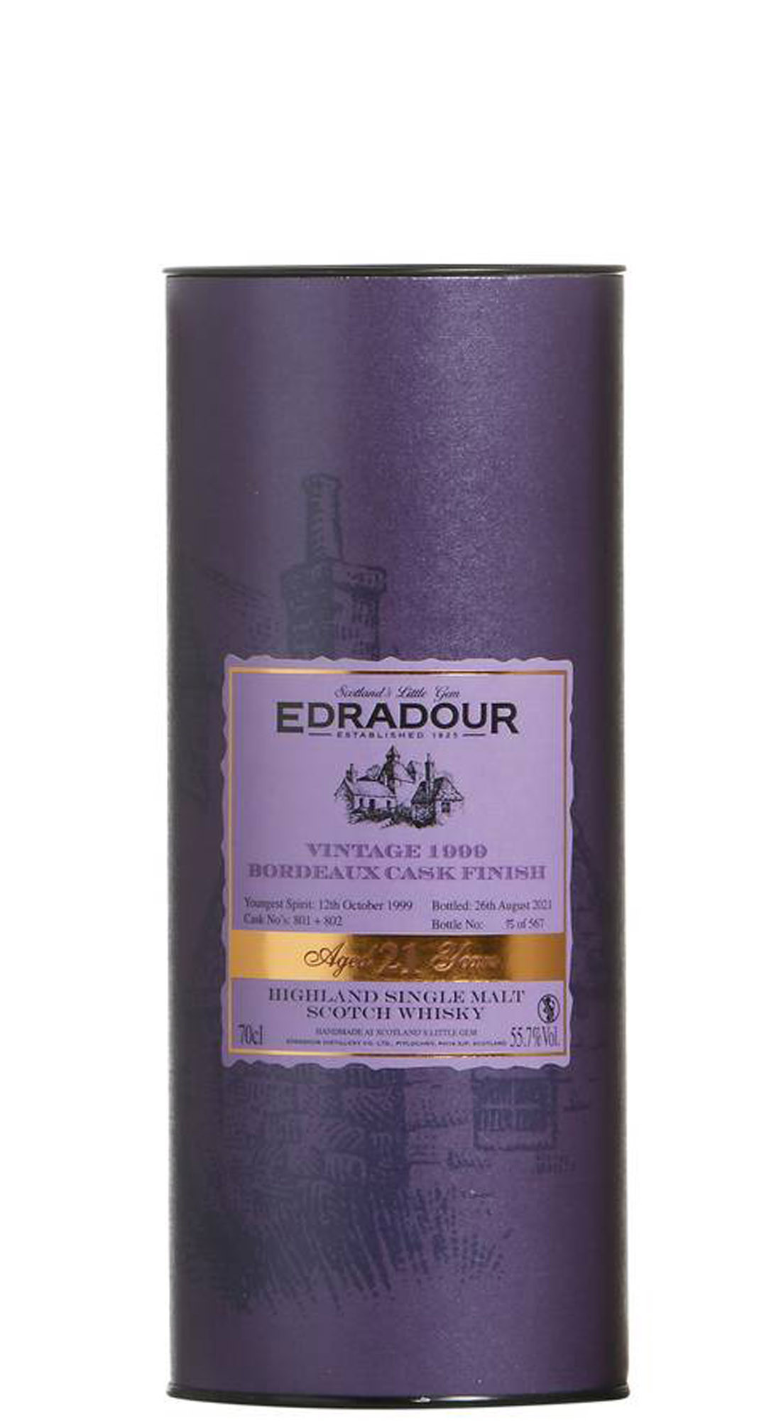 Edradour 21 Y.O. 1999 Bordeaux Finish
