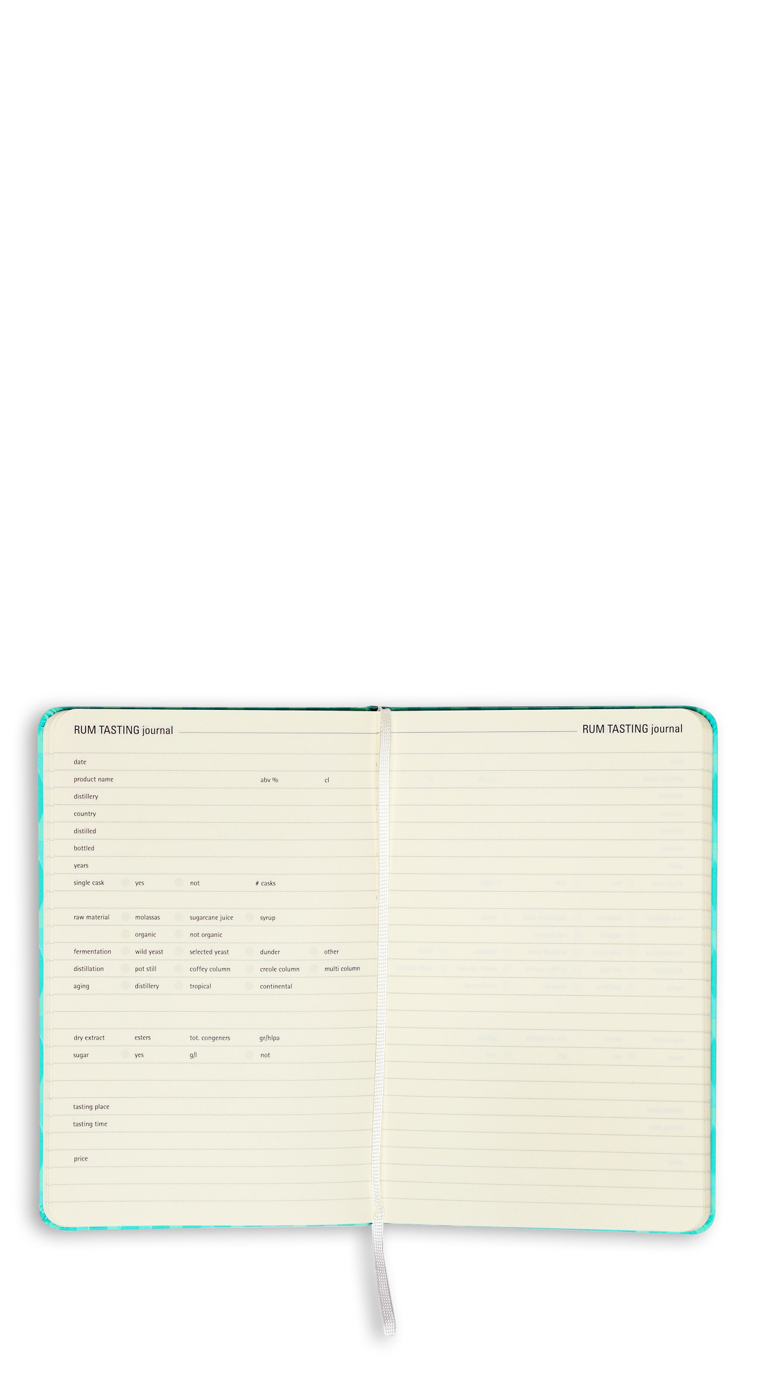 Moleskine Velier Rum Tasting Note