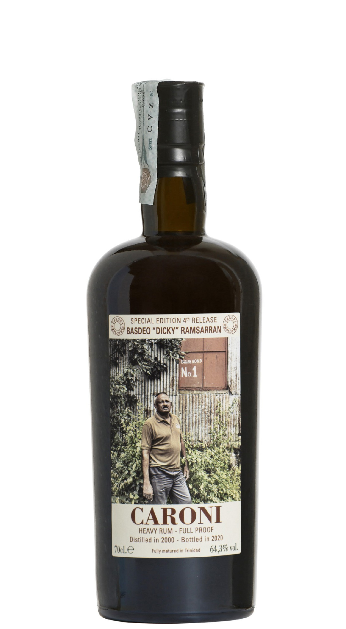 Caroni Employees 4th Release 20 Y.O. 2000 Full Proof - Baseo "Dicky" Ramsarran