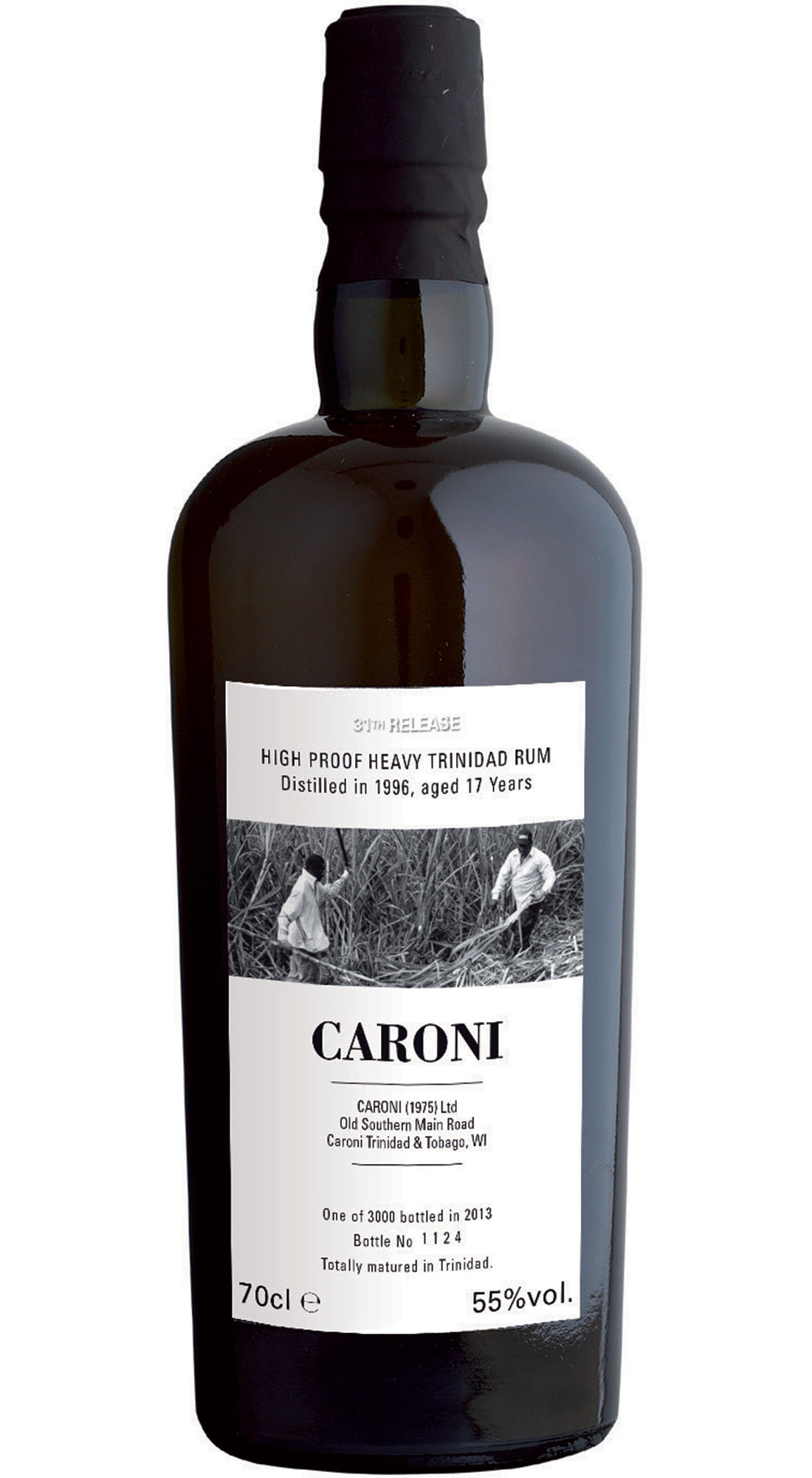 VELIER CARONI 1996 HEAVY HIGH PROOF TRINIDAD RUM 17 Y.O.