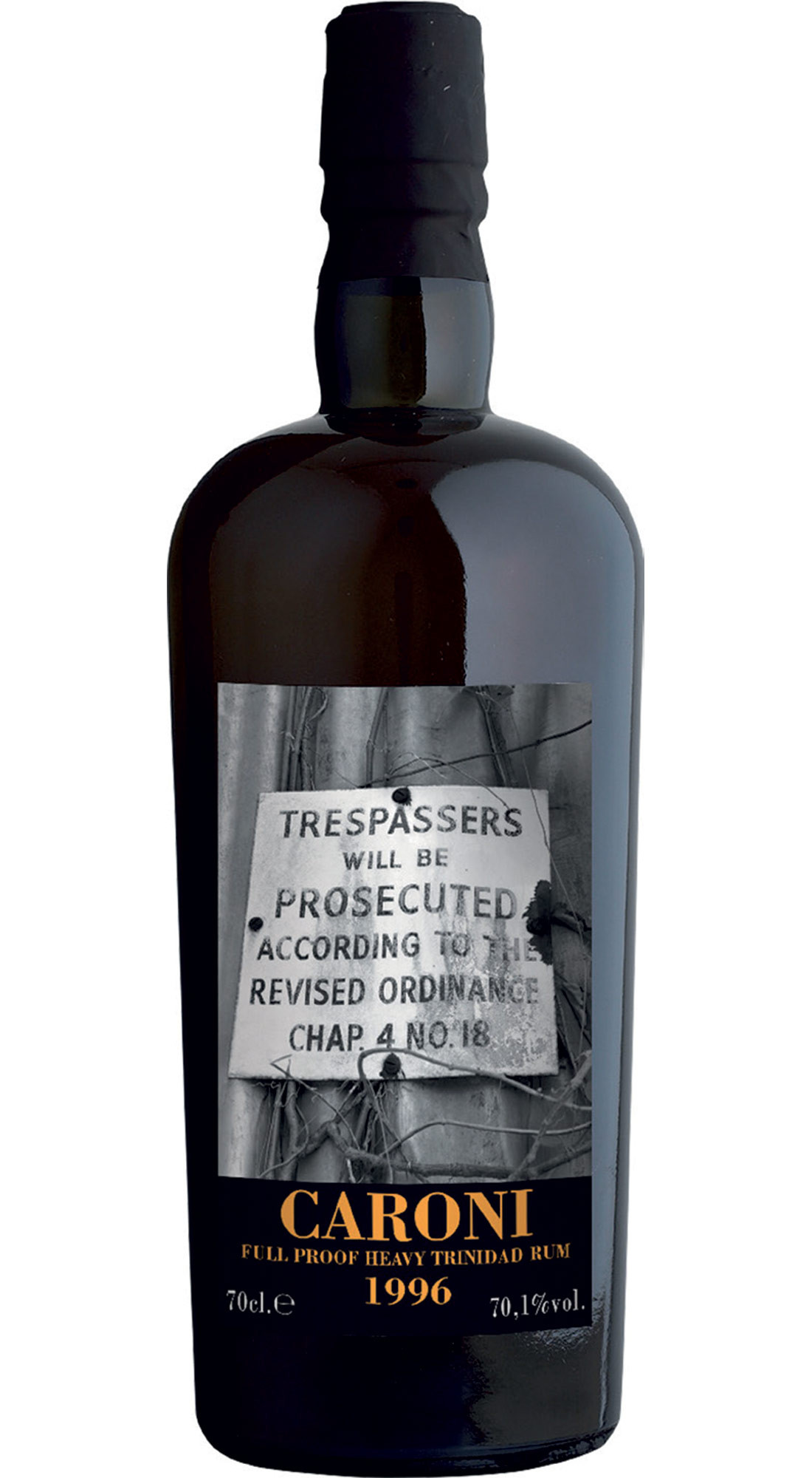 VELIER CARONI 1996 HEAVY FULL ROOF TRINIDAD RUM 20 Y.O.