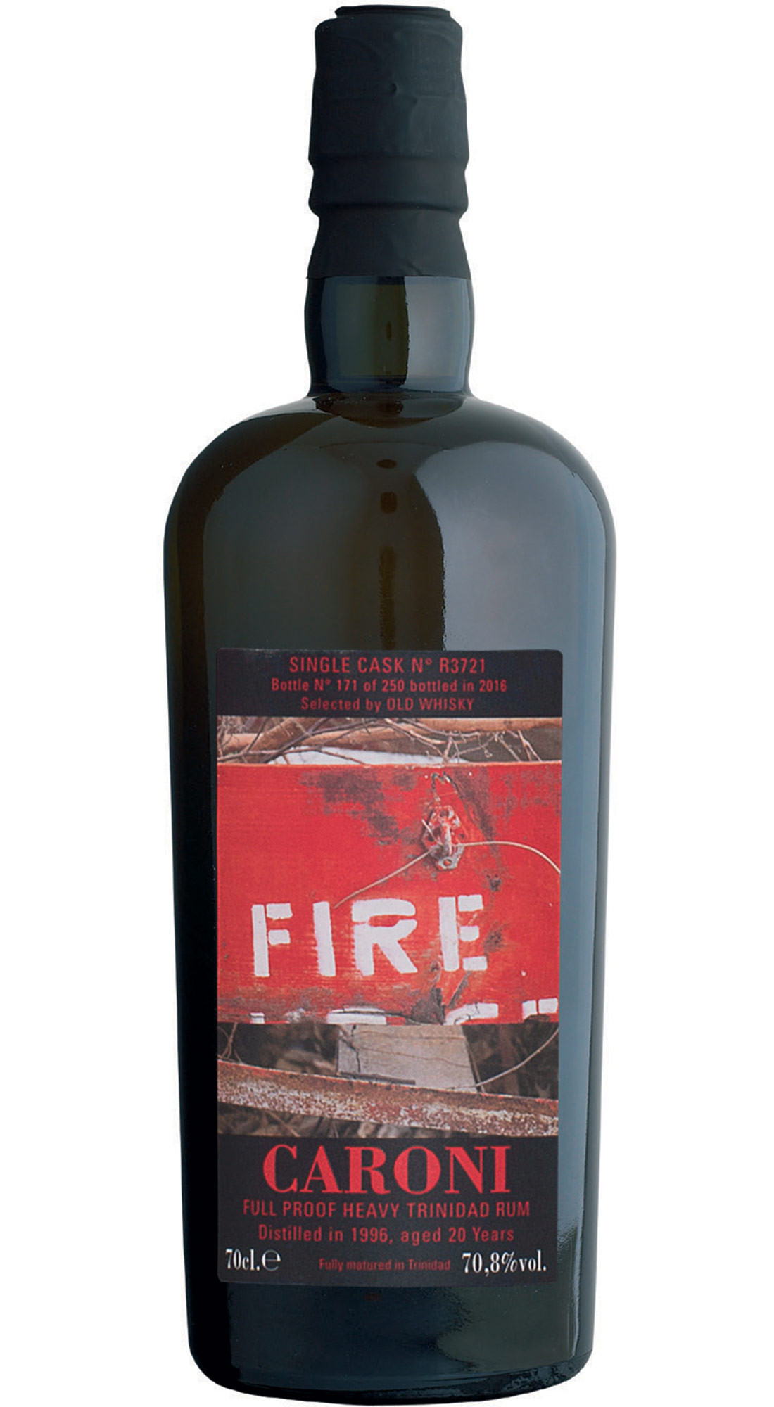 VELIER CARONI 1996 SC HEAVY FULL PROOF TRINIDAD RUM 20 Y.O. (FIRE OLD WHISKY)