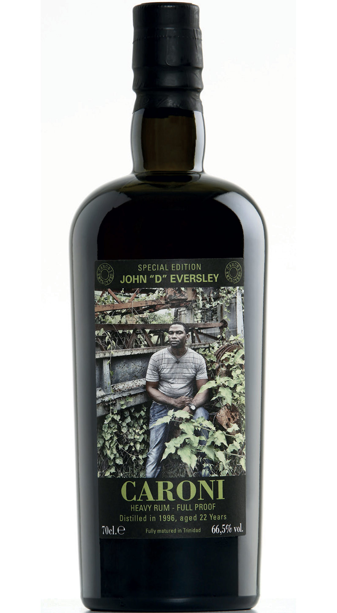 VELIER CARONI 1996 HEAVY FULL PROOF EMPLOYEES 1st RELEASE JOHN &ldquo;D&rdquo; EVERSLEY 22 Y.O.