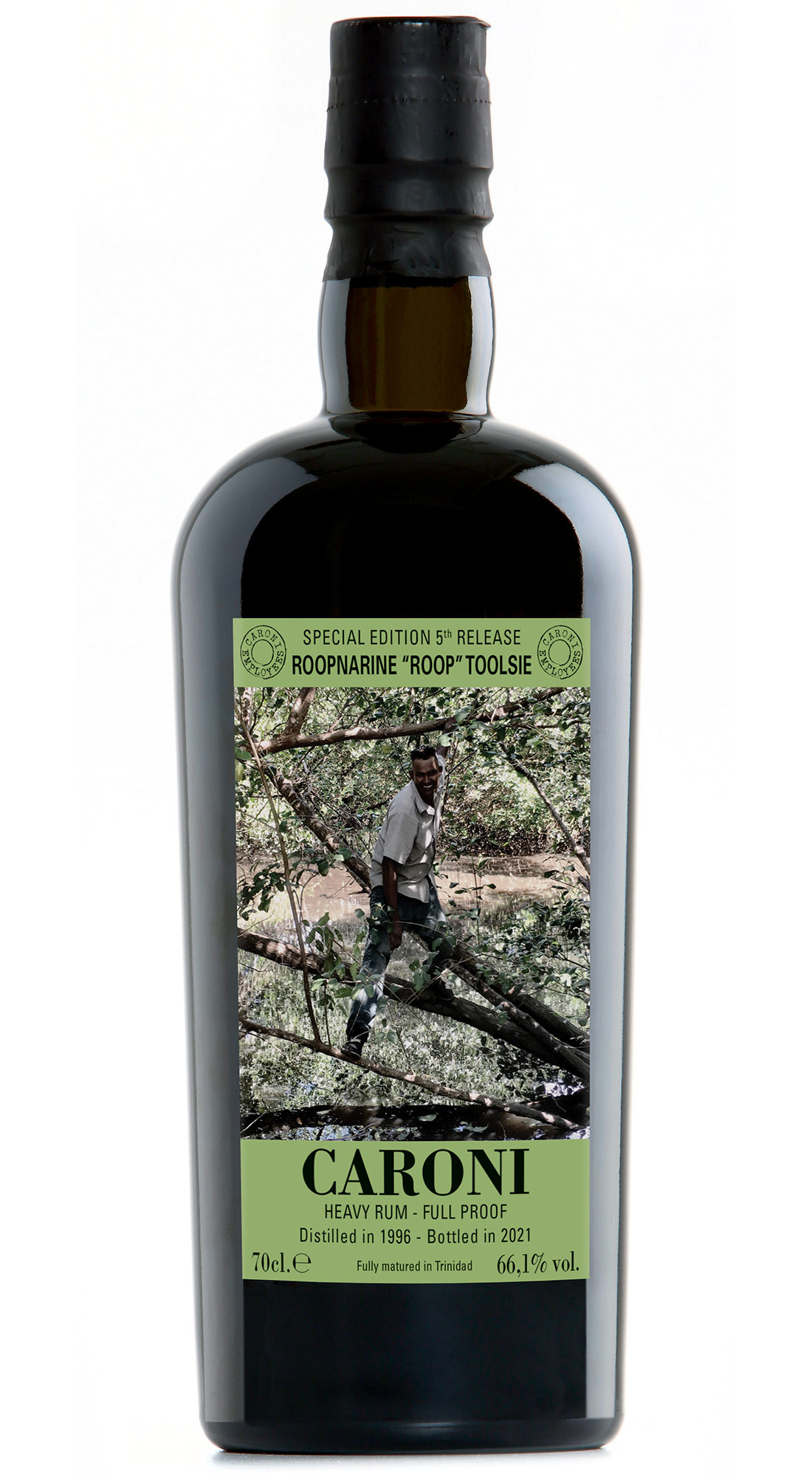 VELIER CARONI 1996 HEAVY FULL PROOF EMPLOYEES 5th RELEASE ROOPNARINE  &ldquo;ROOP&rdquo; TOOLSIE 23 Y.O.