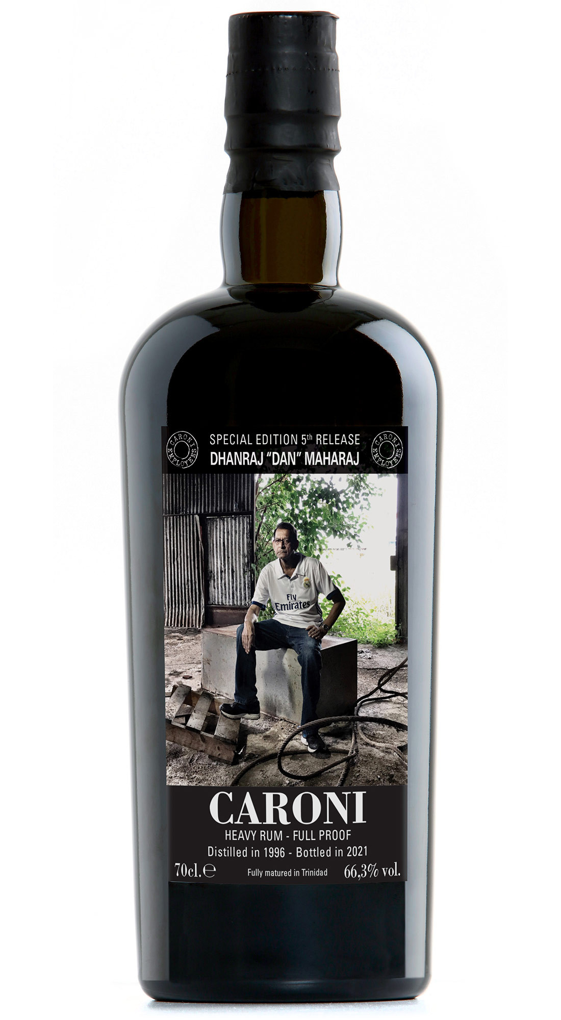 VELIER CARONI 1996 HEAVY FULL PROOF EMPLOYEES 5th RELEASE DHANRAJ &ldquo;DAN&rdquo; MAHARAJ  23 Y.O.