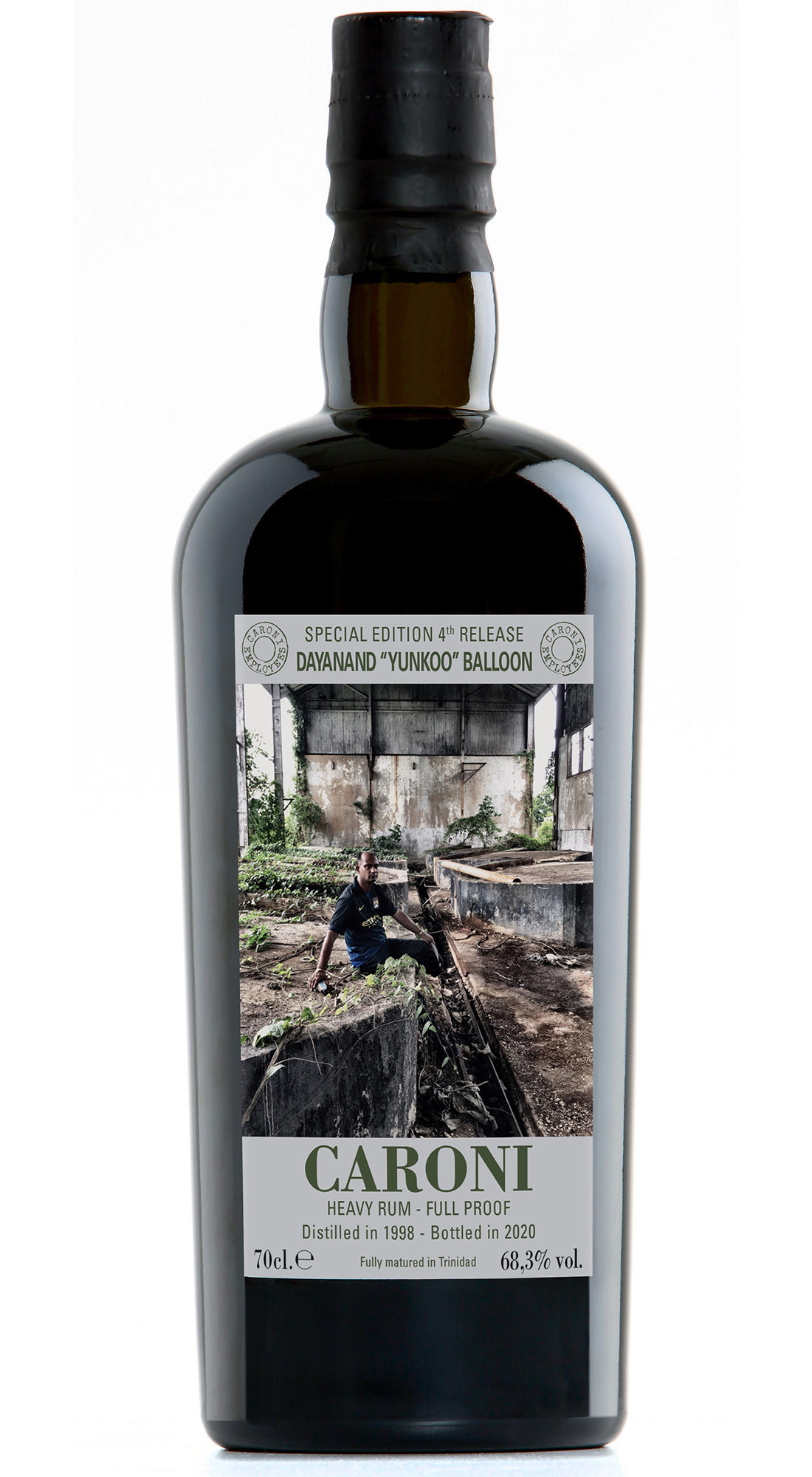 VELIER CARONI 1998 HEAVY FULL PROOF EMPLOYEES 4th RELEASE DAYANAND &ldquo;YUNKOO&rdquo; BALLOON  21 Y.O.