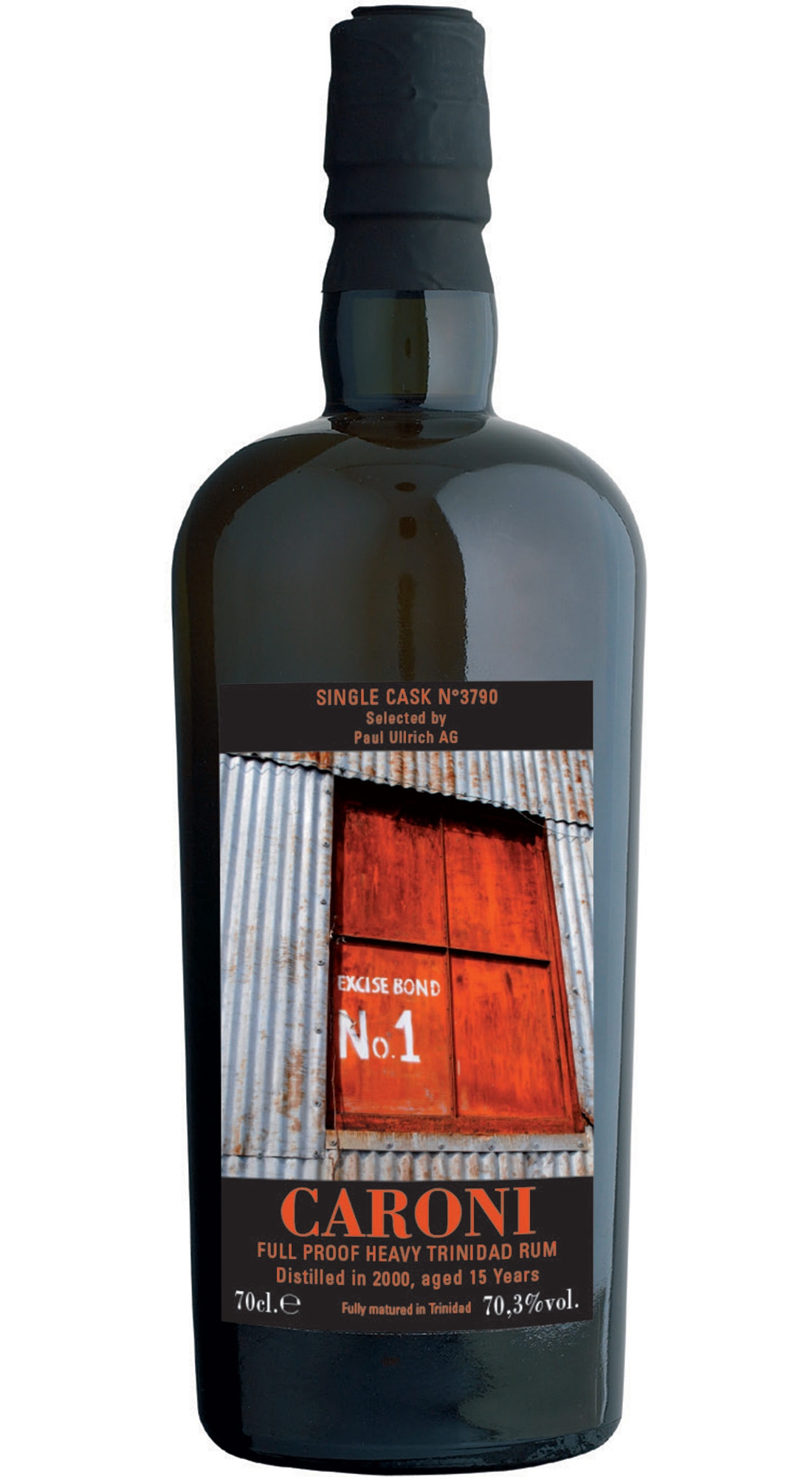 VELIER CARONI 2000 SC HEAVY FULL PROOF TRINIDAD RUM 15 Y.O. (SELECTION ULRICH CH)