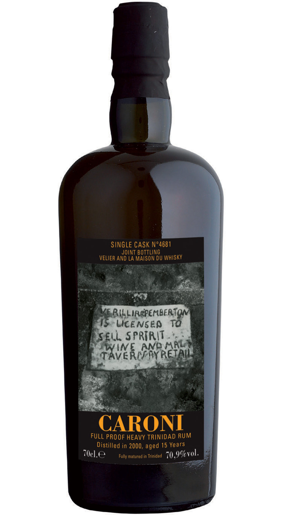 VELIER CARONI 2000 SC HEAVY FULL PROOF TRINIDAD RUM 15 Y.O. (JOINT BOTTLING VELIER&LMDW)