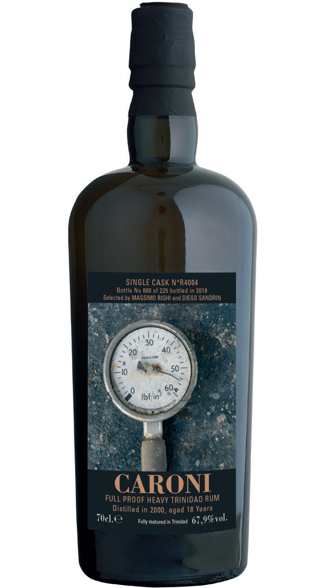 VELIER CARONI 2000 SC HEAVY FULL PROOF TRINIDAD RUM 18 Y.O. (WHISKY ANTIQUE)