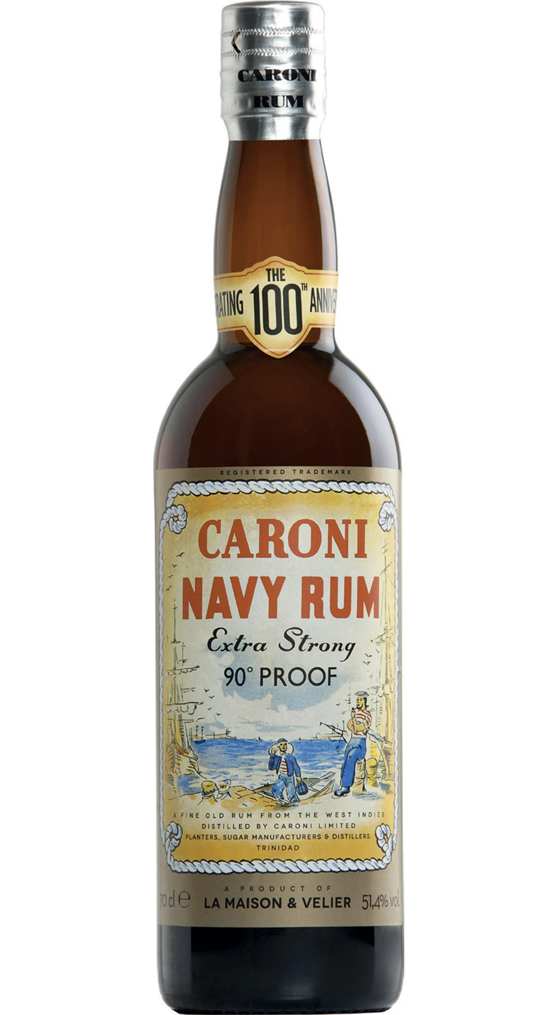 VELIER CARONI 2000 NAVY RUM REPLICA TRINIDAD 18 Y.O.