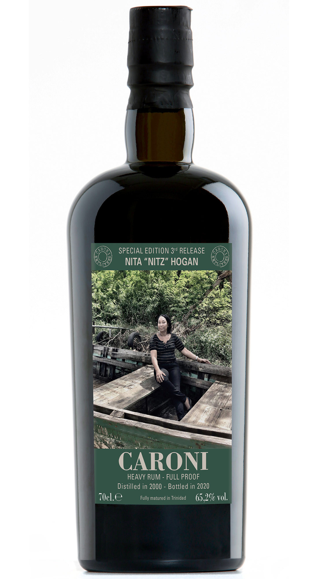 VELIER CARONI 2000 HEAVY FULL PROOF EMPLOYEES 3rd RELEASE NITA &ldquo;NITTZ&rdquo; HOGAN 19 Y.O.
