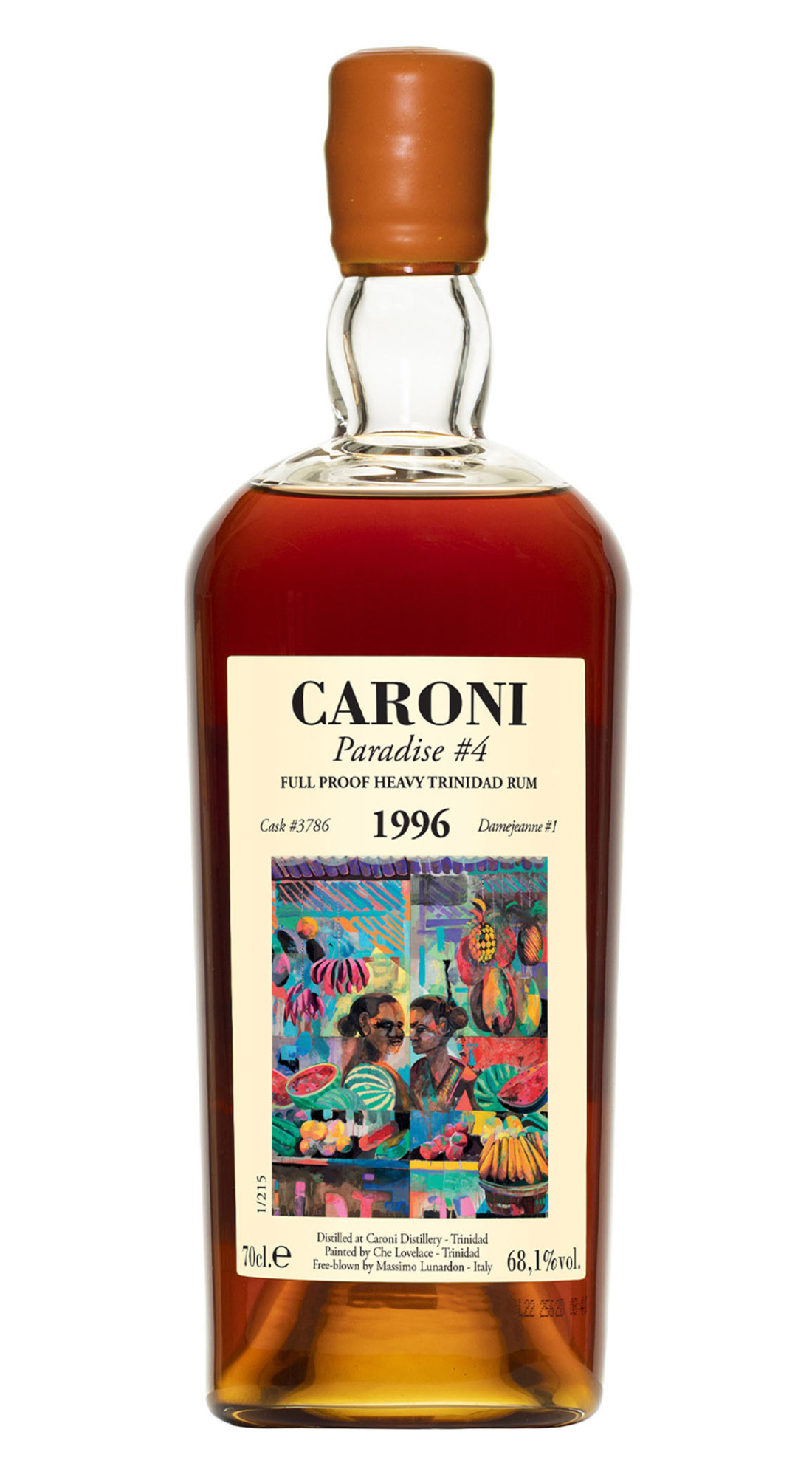 CARONI TRINIDAD 1996 N.3786  DJ THE PARADISE 4 68,1&deg; CL 70