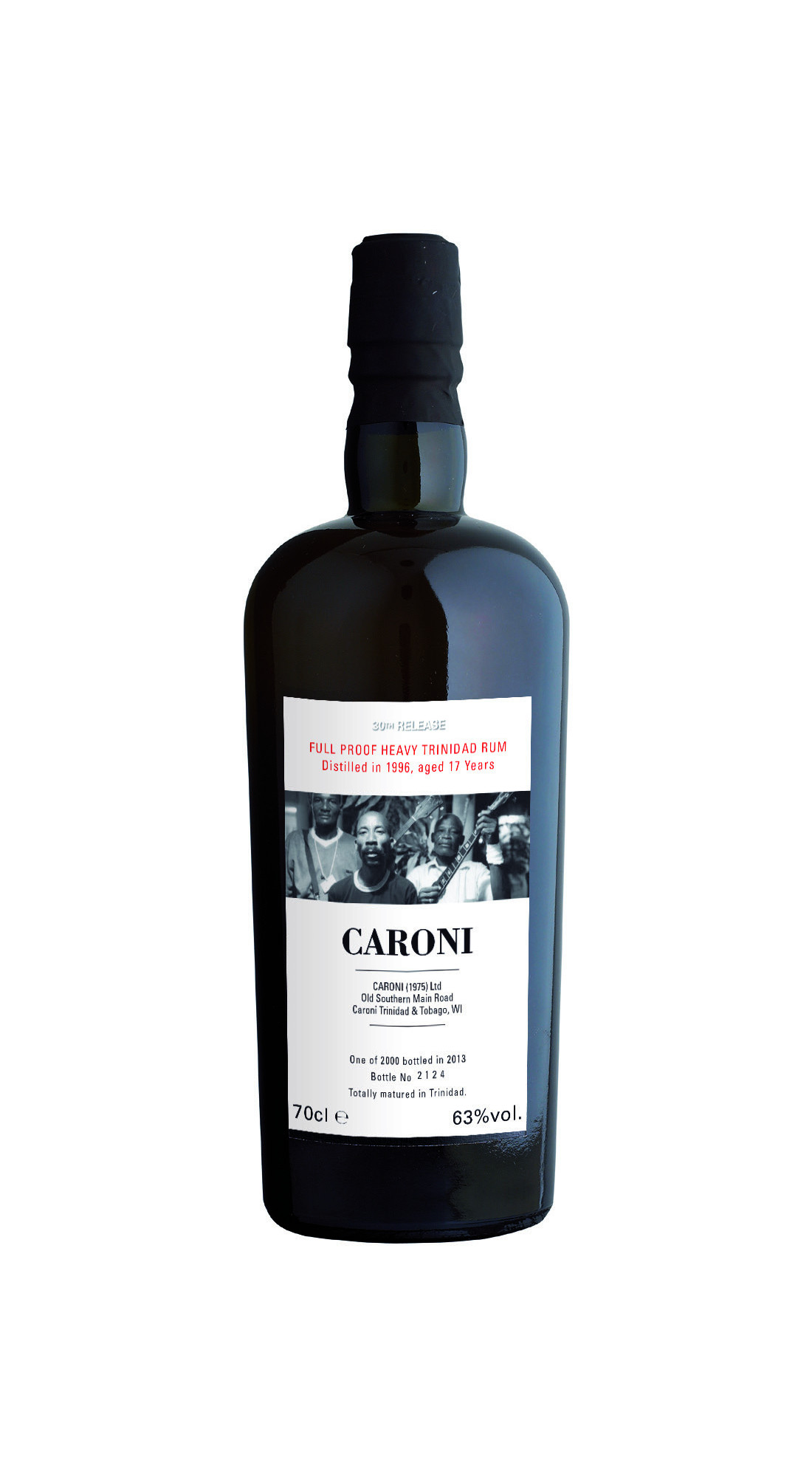 VELIER CARONI 1996 HEAVY FULL PROOF TRINIDAD RUM 17 Y.O.