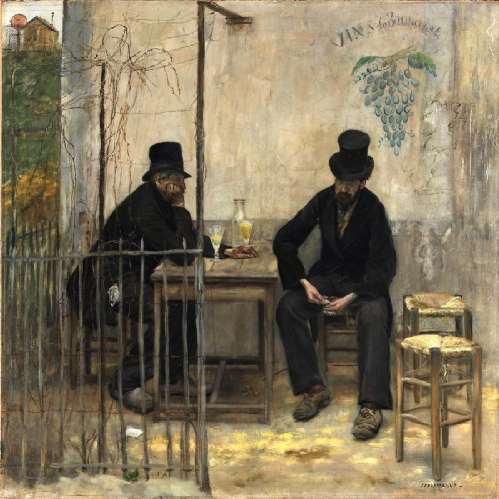 Jean-Francois Raffaelli, Bevendo assenzio, 1881.jpeg